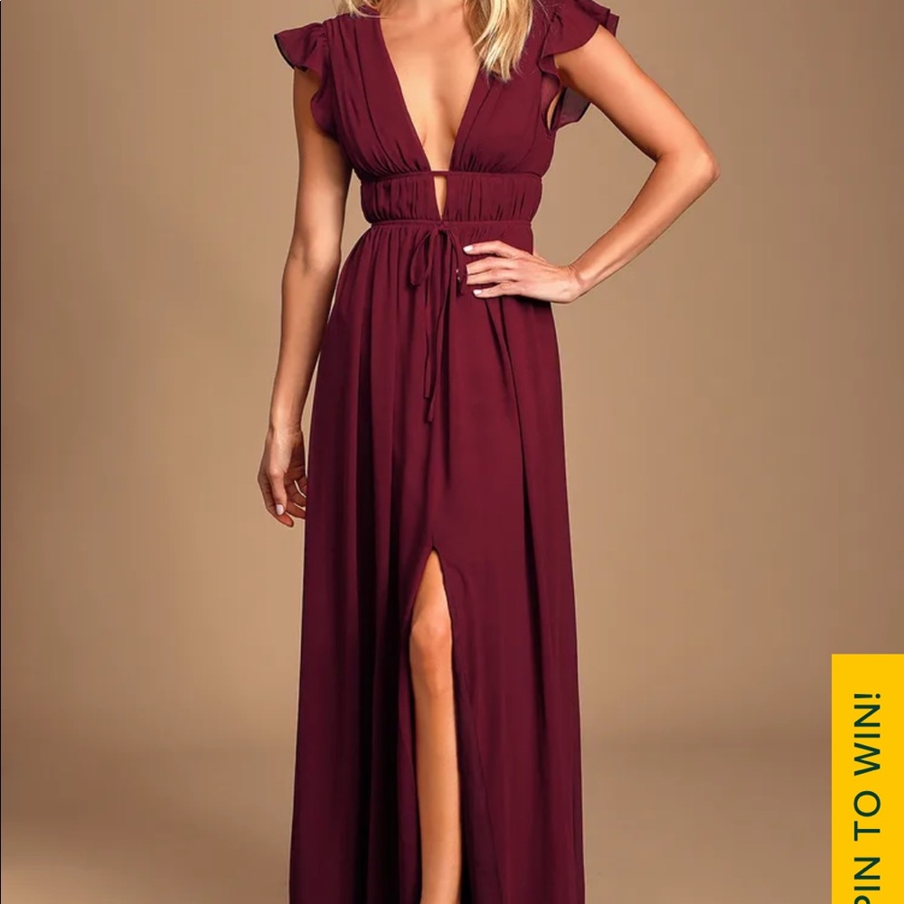 Lulus Burgundy Dress